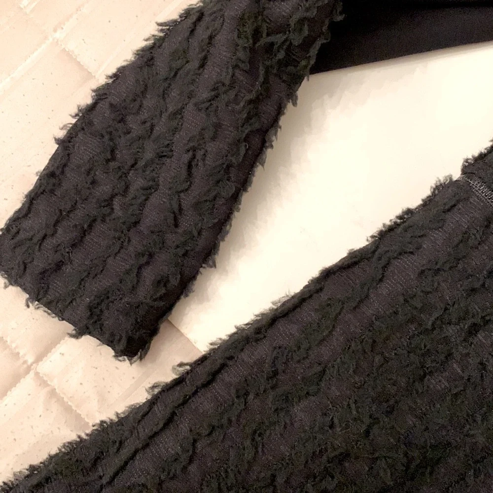 BCBG Black Long Coat - Picture 9 of 16